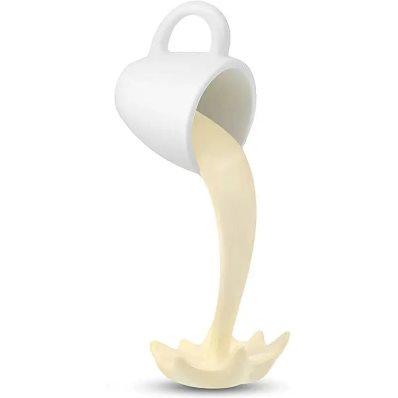 3D Floating Coffee Cup Resin Craft, Creative Hanging Desktop Ornament Home Decor