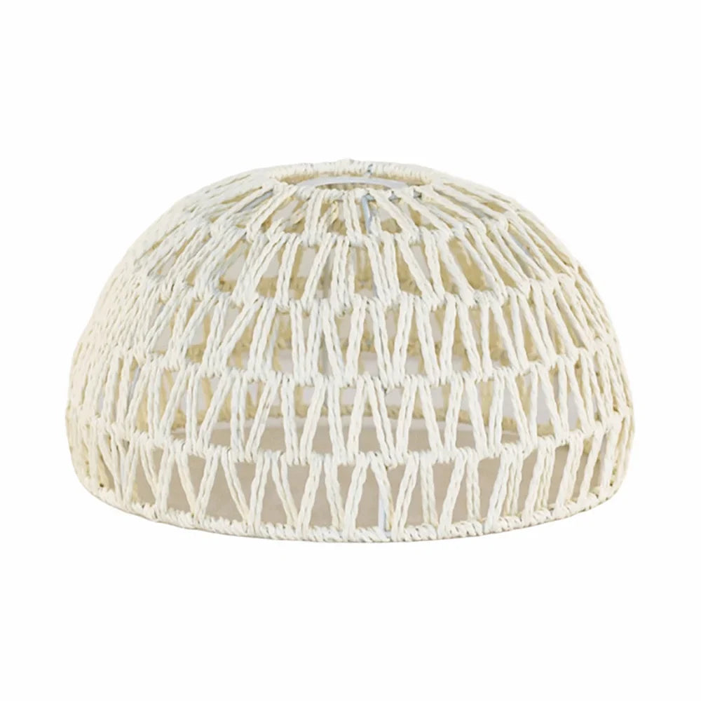 Weaving Design Woven Lampshade Hanging Light Fixture Vintage Lampshade Vintage Style Cane Inspired Light Fixture Home Decoration